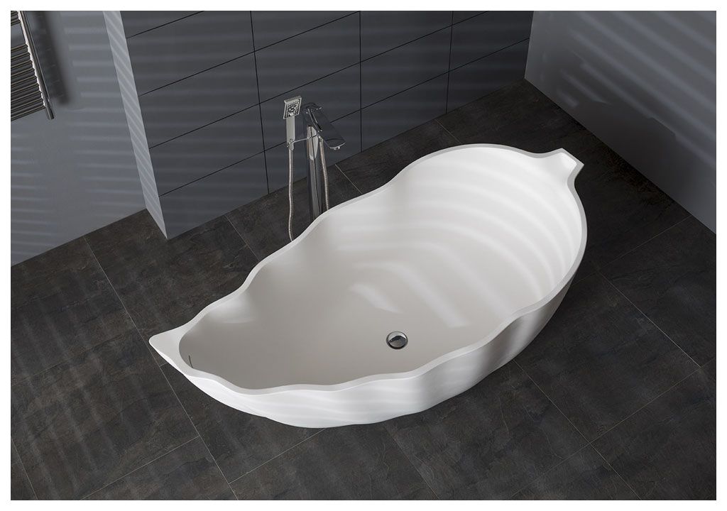 Ванна из искусственного камня Aquanet Blossom V8 193x88, глянцевая - Вид №5