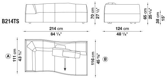 B&B Italia Модульный диван из ткани Bend sun-id-1452964 - Вид №18