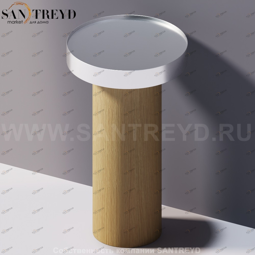 Agape GEMMA Контейнер или опора под небольшой столик под натуральный дуб ACOM251RT