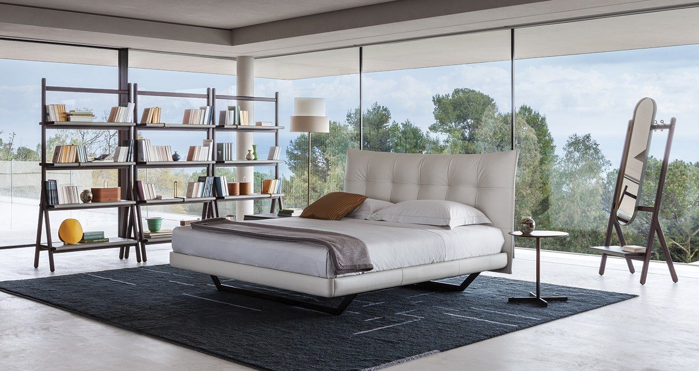 Кожаная кровать с мягким изголовьем Poltrona Frau ночь-кровати ARCH-00056155 - Вид №5