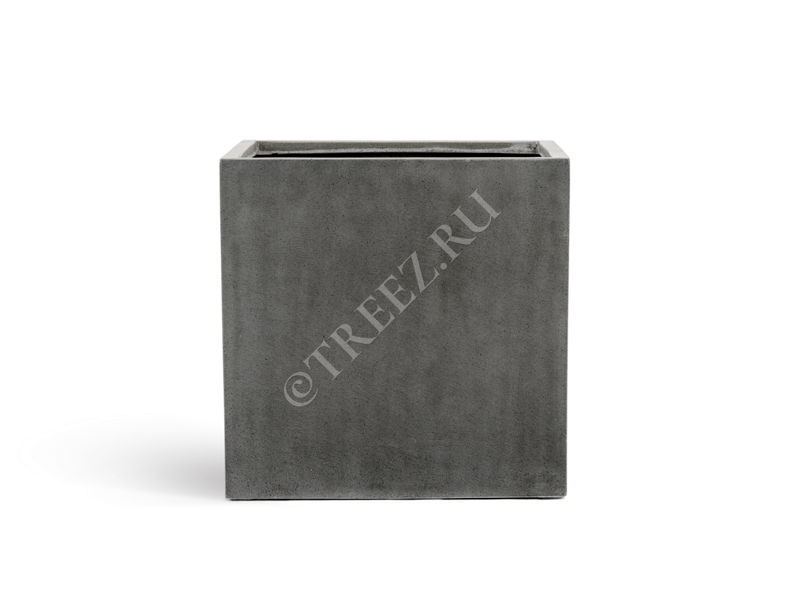 41.3317-02-005-GR/XL-40 Кашпо  Effectory - серия Beton - Куб (без вставок) - Тёмно-серый бетон Цветочная коллекция  - Вид №5