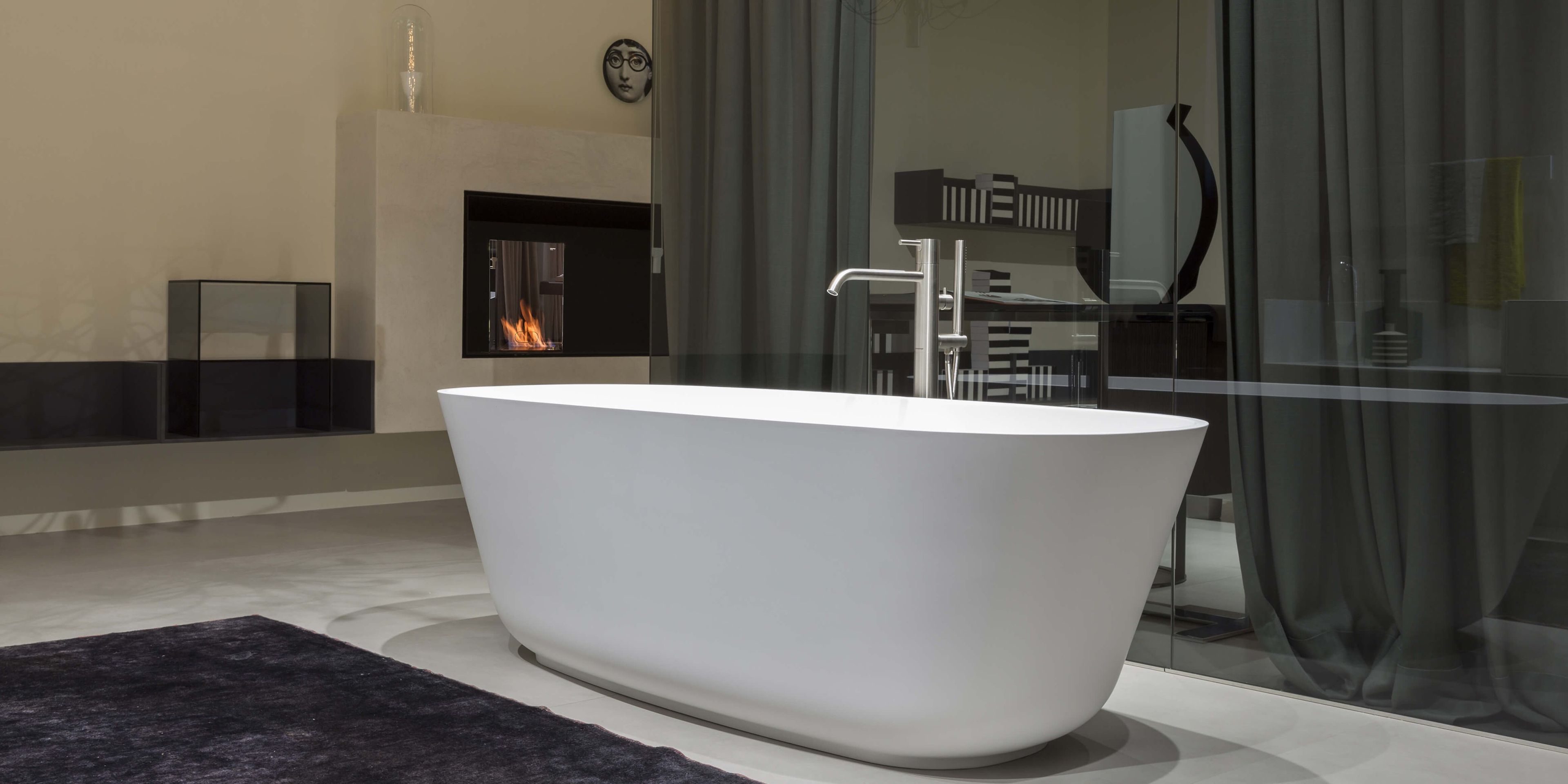 Овальная ванна Cristalplant® Antoniolupi BAÌA ARCH-00008069