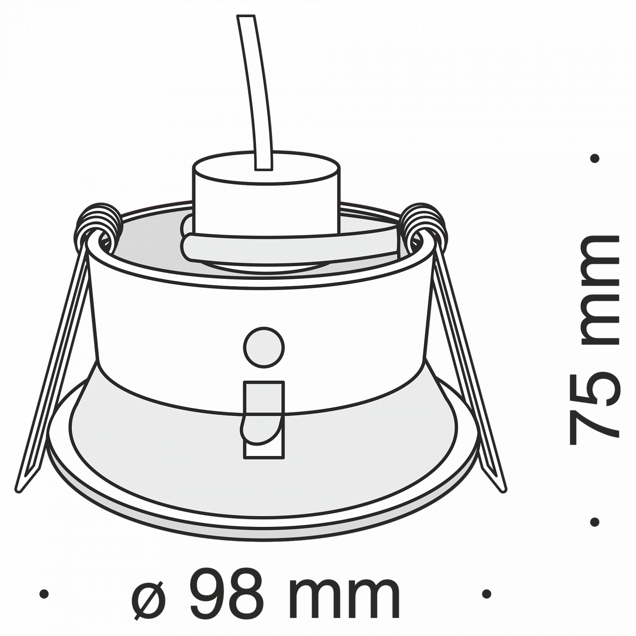 Встраиваемый спот черный Technical Zoom DL030 TECHNICAL DOWNLIGHT 00-3957229 Черный  - Вид №1