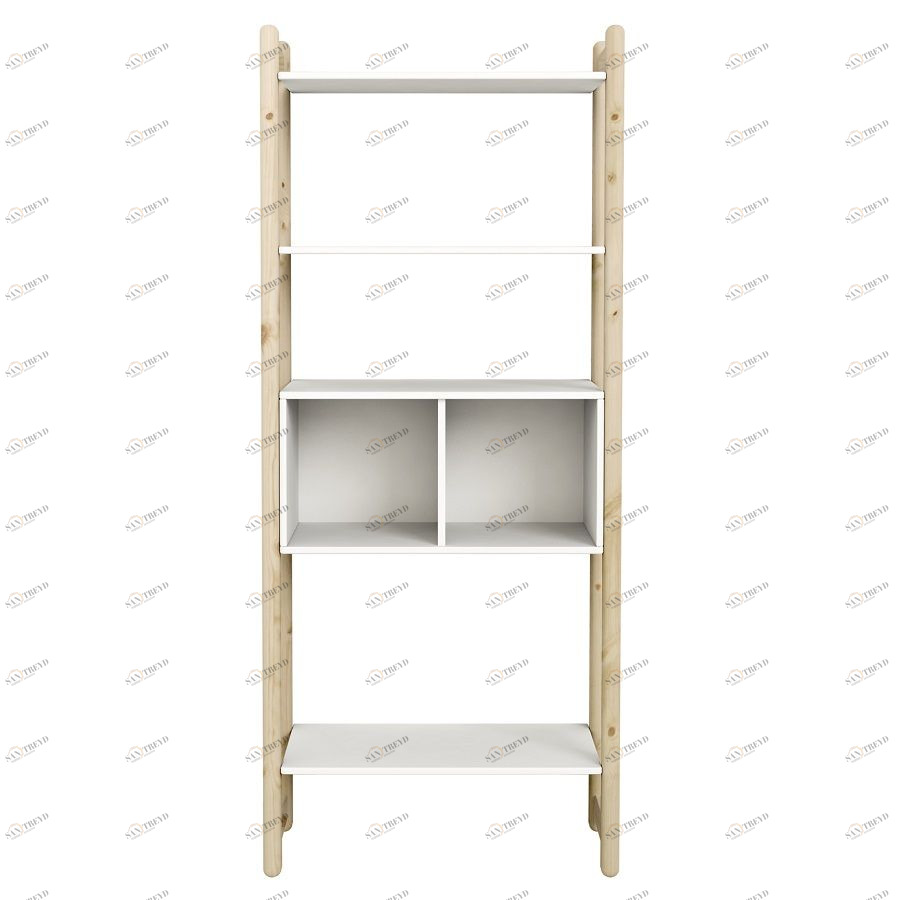 Гарнитур Maxi A, 1 полка и 1 книжный шкаф, лакированный Flexa 812650480