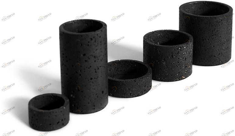 BUZAO Ваза / контейнер из лавового камня Hold sun-id-1481023