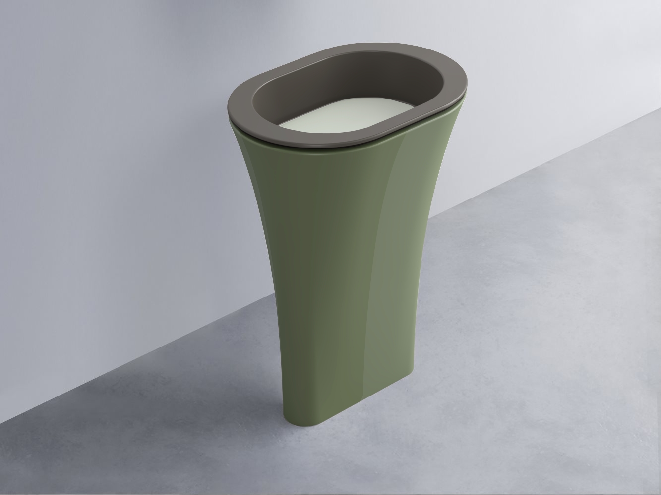 AMLA65-FN+AMPILO-PM+AMCOLO-AG Раковина Amedeo Ovale отдельностоящая cielo Enjoy + Amedeo Ceramica Cielo