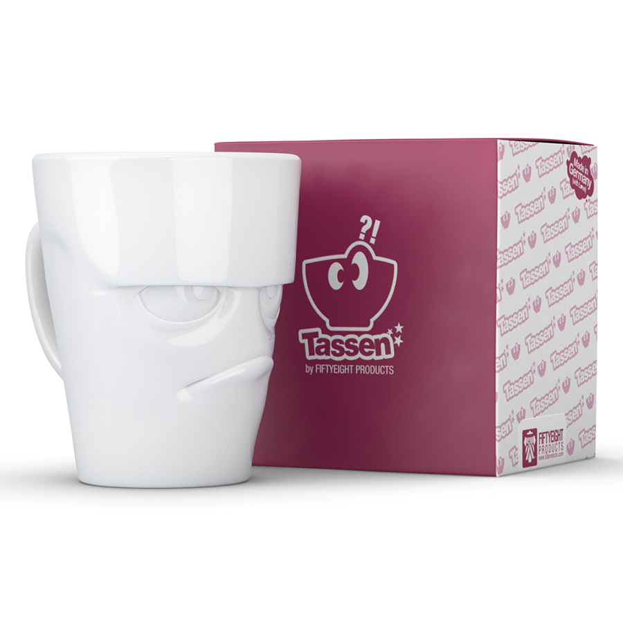 T01.81.01 Кружка tassen grumpy 350 мл белая Tassen by FIFTYEIGHT PRODUCTS  - Вид №1