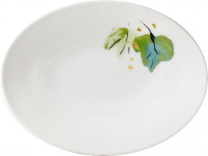 10550636 Dibbern Блюдо овальное Dibbern "Примавера" 24см Фарфор костяной