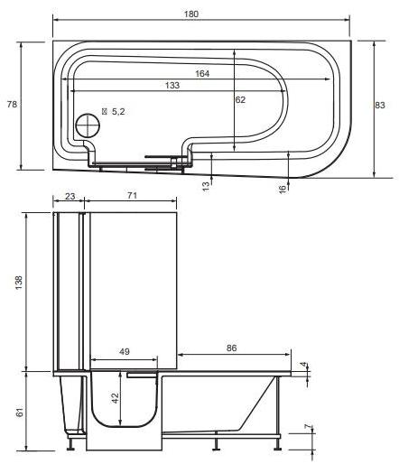 Gruppo Geromin Джакузи с душем For all sun-id-1489550 - Вид №2