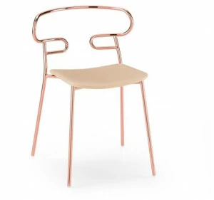 TrabA' Штабелируемый стул из ткани Genoa 0047-met-im