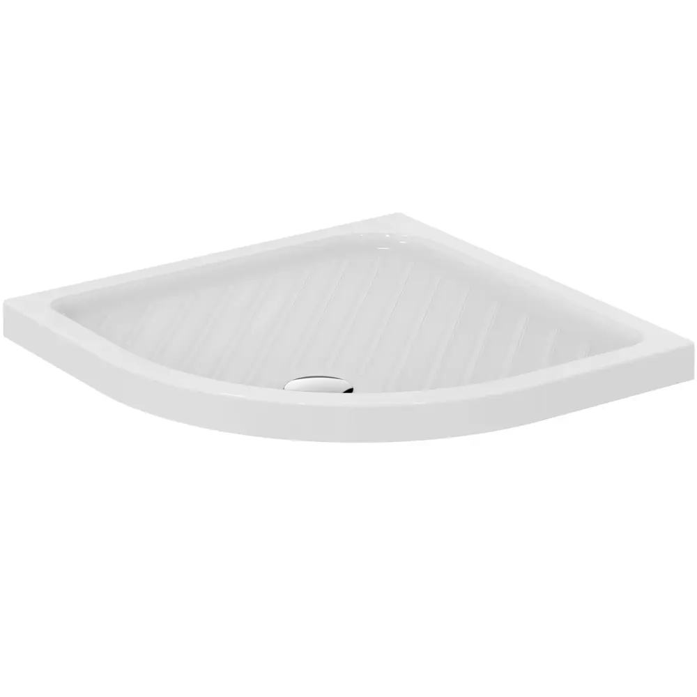 Душевой поддон Vidima Fresh W833561 керамический 90x90 см 1/4 круга STLM-2098337