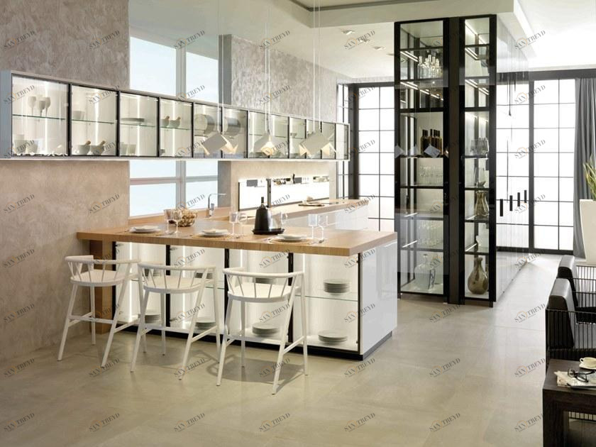 GAMADECOR Лакированная кухня с полуостровом Emotions - kitchens sun-id-1425172