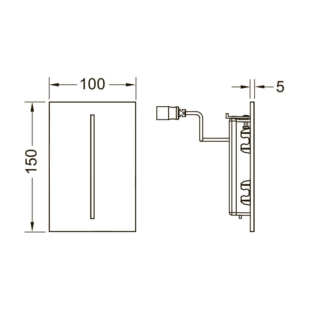 9242051 filo электронные системы смыва Tece TECEsolid - Вид №1