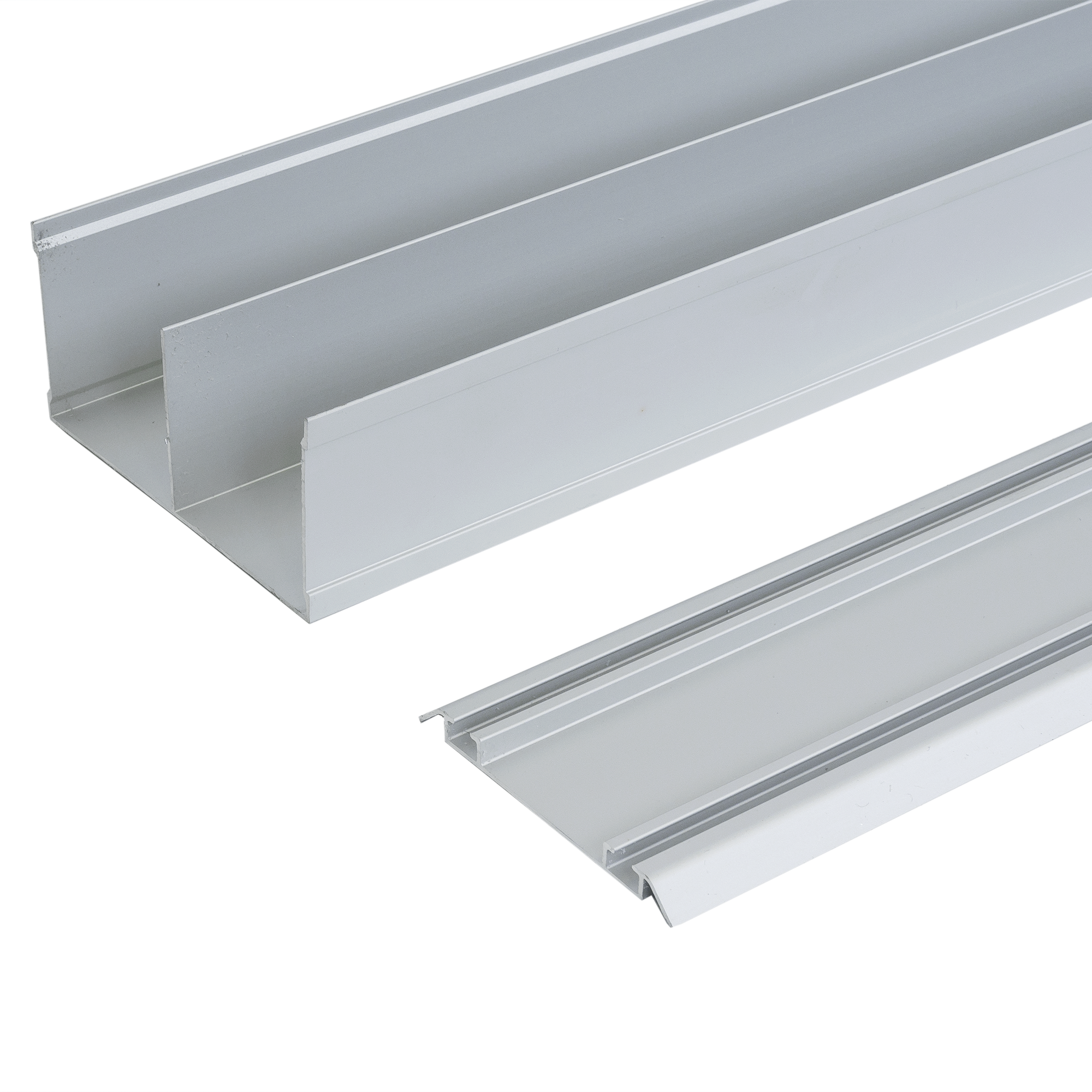 SPACEO - Направляющие для раздвижных дверей 158,3 см матовое серебро 82109759 STLM-0019229