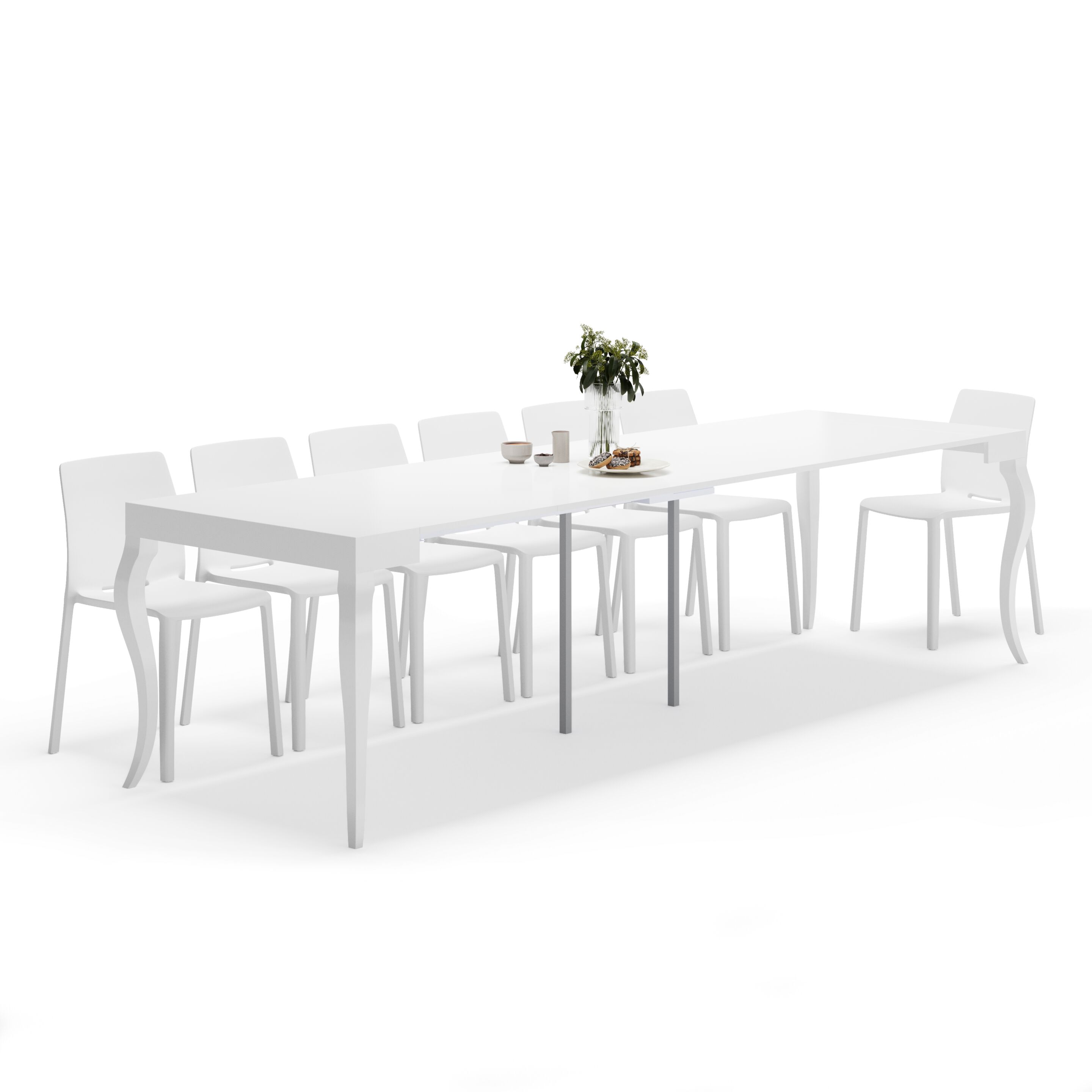 Выдвижная прямоугольная консоль из меламинированного дерева Mobili Fiver классический ARCH-00015199 - Вид №3