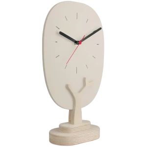 Часы настольные Troykatime Nature 90903007 прямоугольные дерево цвет бежевый бесшумные 17x30 см