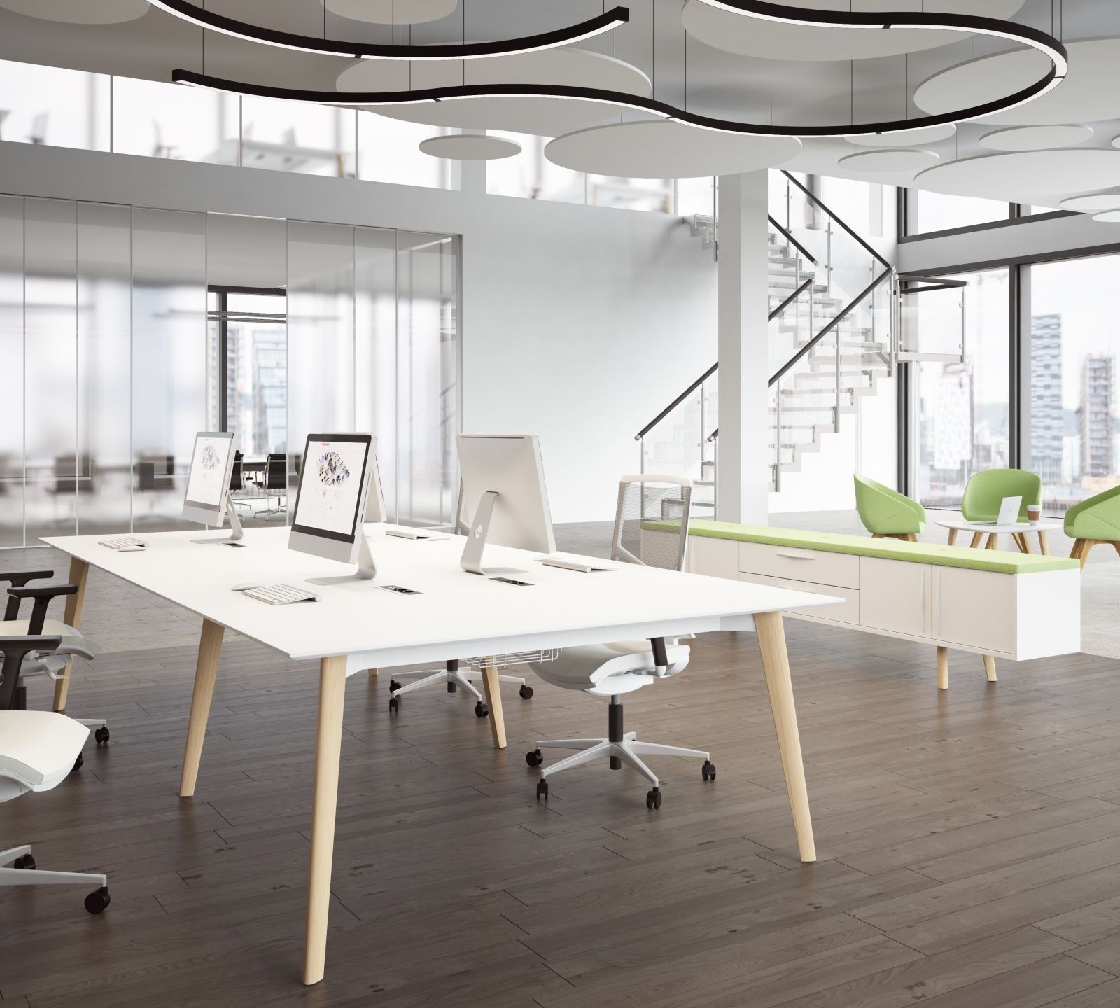 Деревянный офисный шкаф FURNIKO Тундра ARCH-00095771 - Вид №2