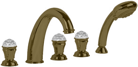 Смеситель MIGLIORE Korona ML.KRN-4780.CRDO для ванны/душа - хром/золото  - Вид №2