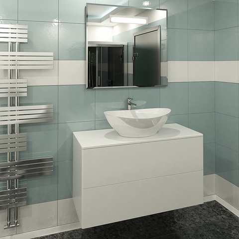 Orange Ot-100TuMDF Тумба подвесная Otto без раковины. Белый sun-id-1517180 - Вид №2