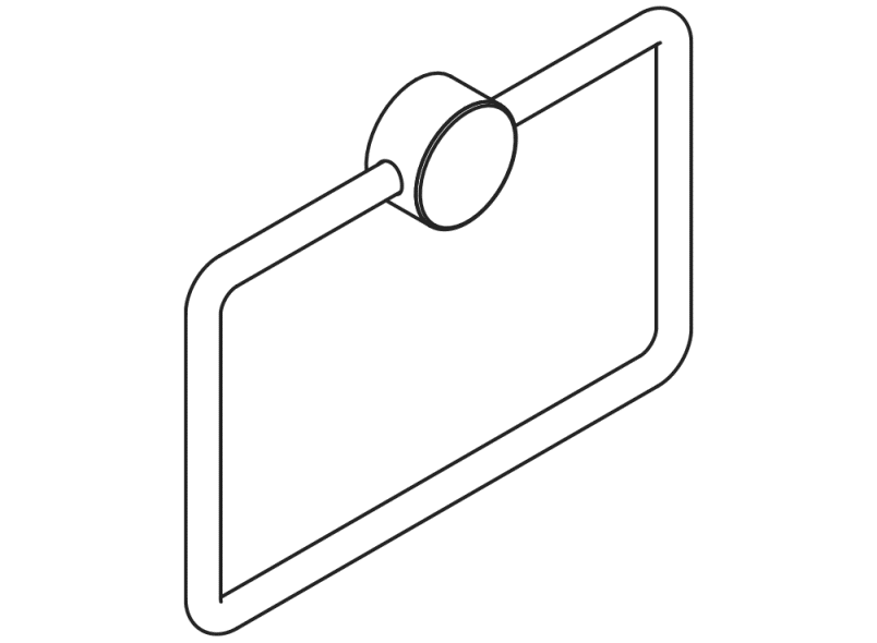 815.09.30160 полотенце кольцо HEWI Handtuchhalter  - Вид №2