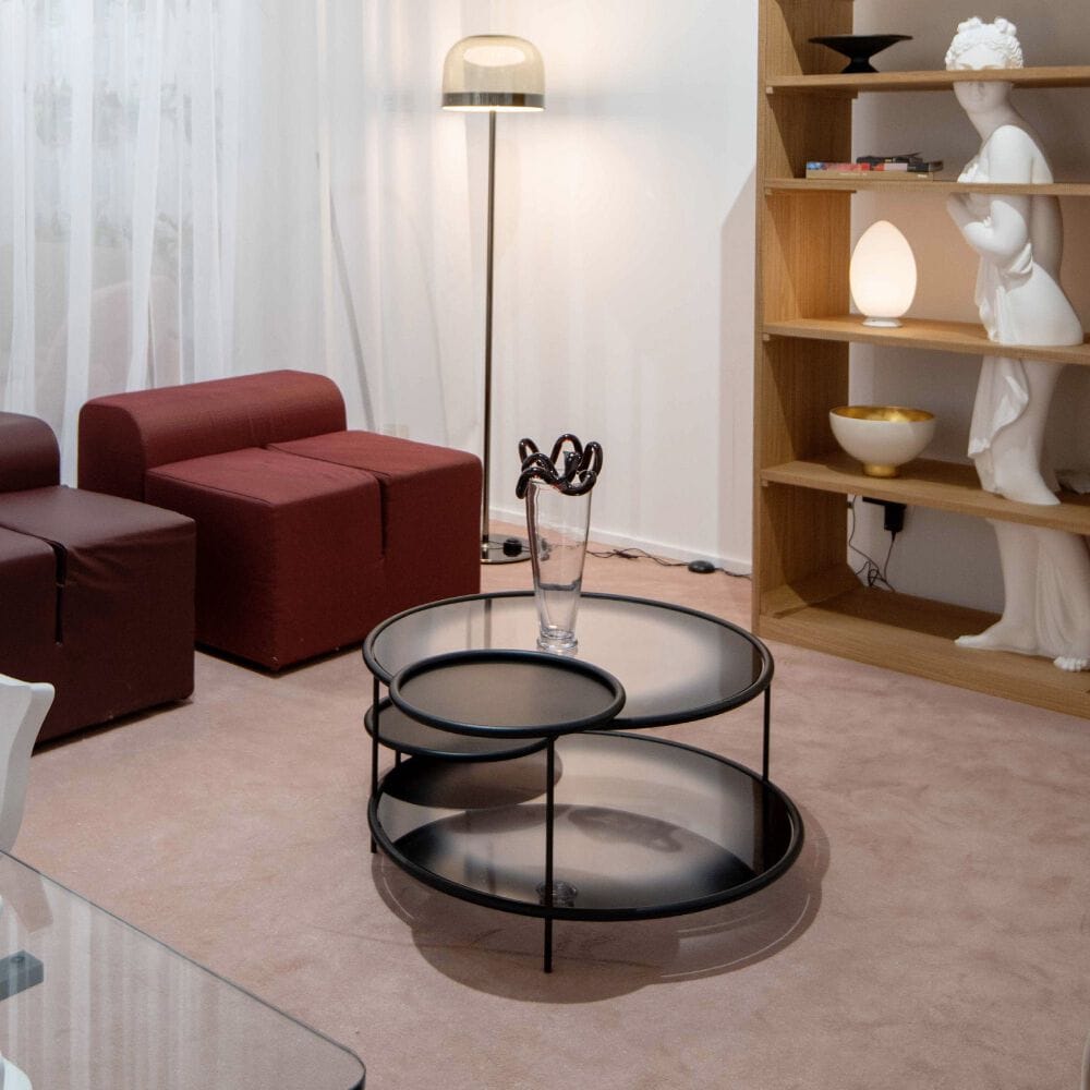 Круглый стол из стали и стекла Driade SANGAKU ARCH-00085536 - Вид №1