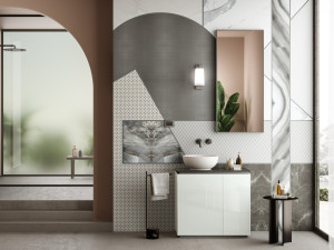 Шкаф с одной секционной раковиной с дверцами