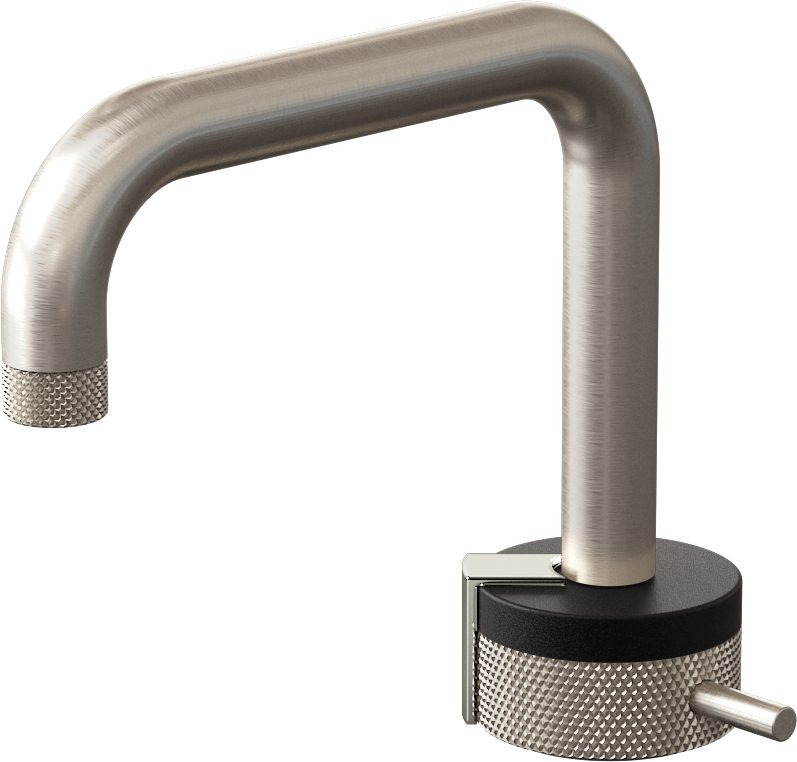 E-11500-R1BK-L2PC-BNi Однорычажный прогрессивный смеситель для раковины - излив 15,3см GRAFF MOD+