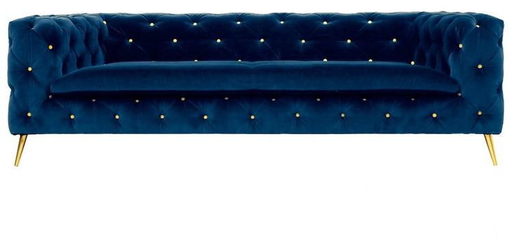 Moanne Стеганый диван с обивкой из бархата sun-id-1408831 - Вид №3