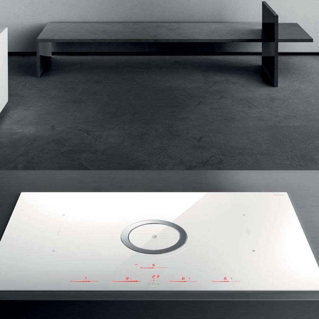 NIKOLATESLA SWITCH WH/A/83-PRF0146216A Индукционные варочные панели / индукционная, .nikolatesla.панель+вытяжка, стеклокерамика, индукционная, 83см, сенсорное управление , pot detector, bridge zones, power limitation , 1200м3, отвод воздуха, белый Elica 