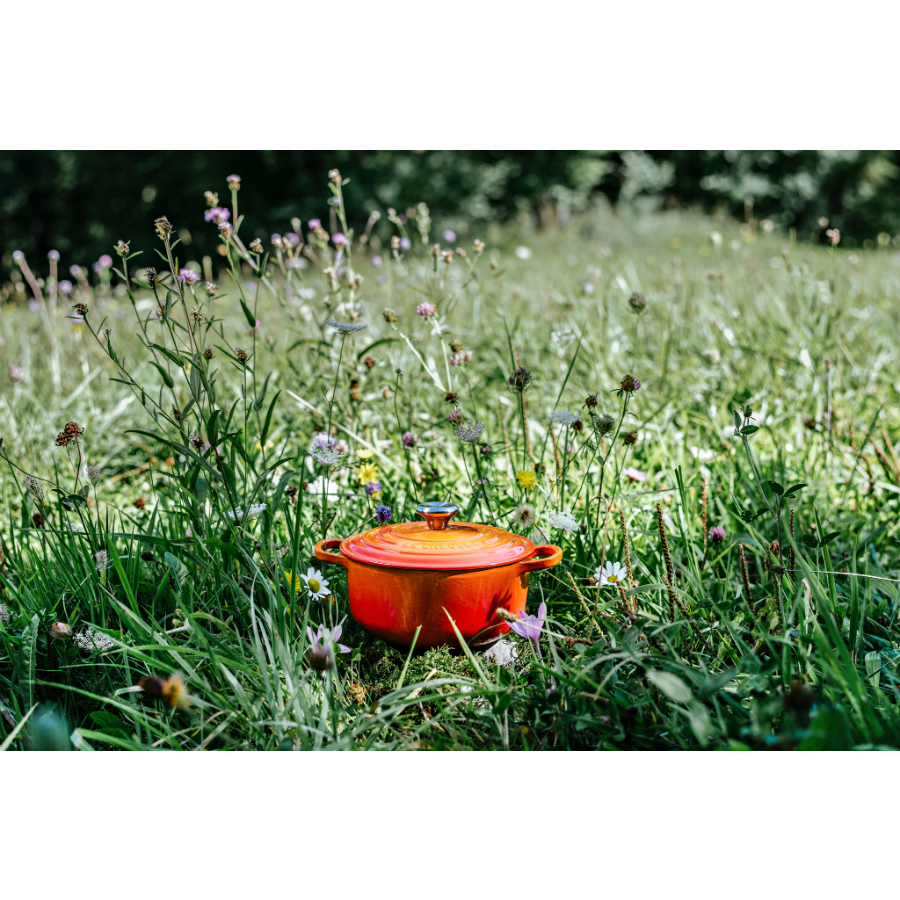 Кастрюля чугунная Le Creuset, Ø24 см, оранжевая 21177240902430 - Вид №9