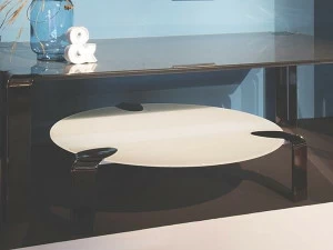 F.lli Orsenigo Круглый журнальный столик из хрусталя Flow Fl19