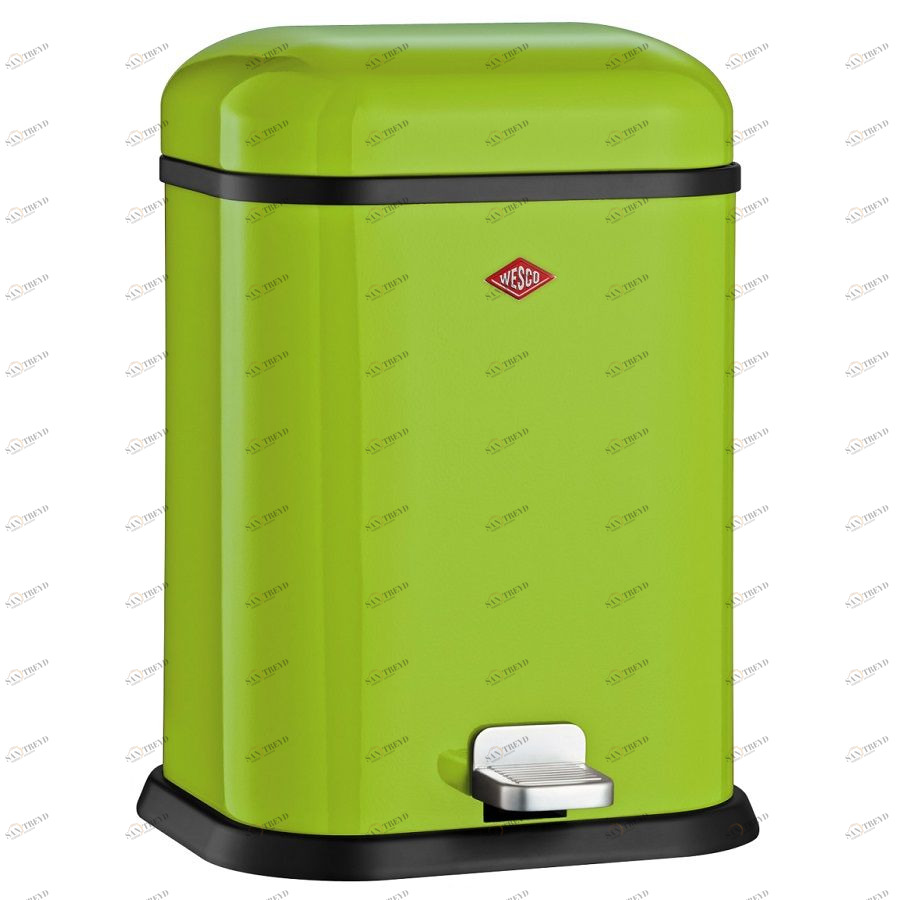 Бак для мусора с педалью Single Boy, прямоугольный, 13 л, зеленый лайм Wesco 13221220