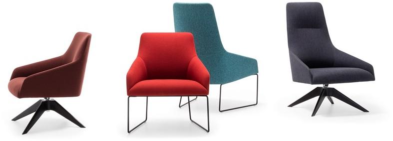 Andreu World Кресло из ткани с подлокотниками Alya Bu1524 - Вид №1