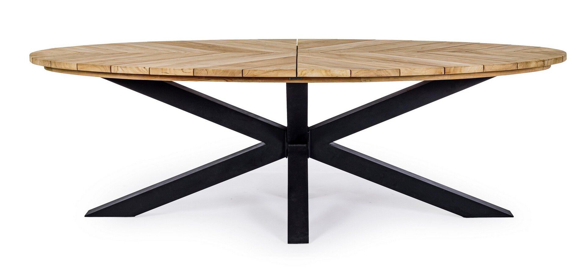 Овальный стол для сада из алюминия и тика BIZZOTTO PALMDALE ARCH-00071500 - Вид №15