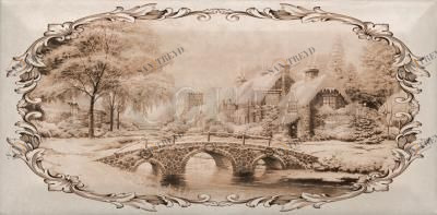 Decoupage seppia 333.1s 10х20 Kerama Marazzi 3331S