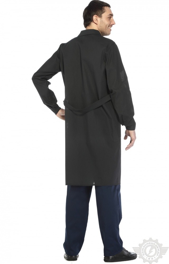61708 Халат мужской темный  Одежда для обслуживающего персонала  размер 52-54/182-188 Спецодежда  - Вид №6