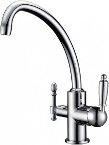 Смеситель ZorG Clean Water ZR 316 YF-33 для кухонной мойки, хром