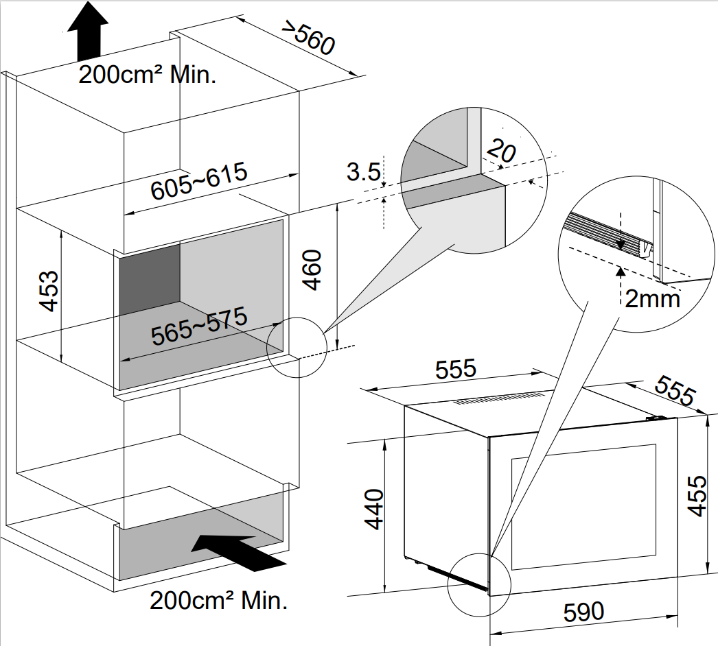 5307599 Встраиваемый винный шкаф Temptech OBI45SS серебристый STDN-0149464 - Вид №1