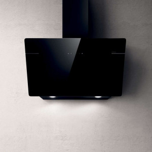 L ESSENZA BL/A/90-PRF0117374A Вытяжки / пристенная наклонная, 90 см, 1200 куб.м., сенсорное управление, черное стекло Elica