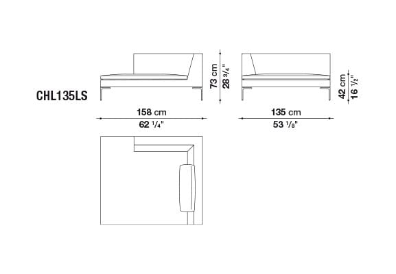 Секционный диван из ткани B&B Italia Charles Large ARCH-00101923 - Вид №4