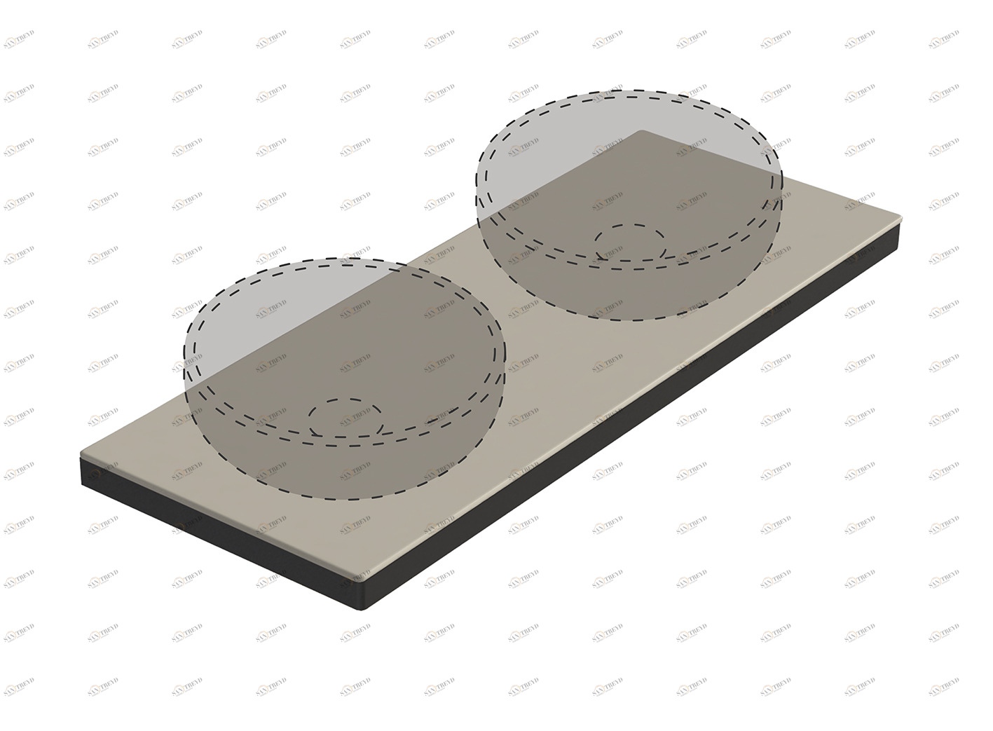 Подвесная конструкция 121х46 Белый 2089 GALASSIA Tabulae 