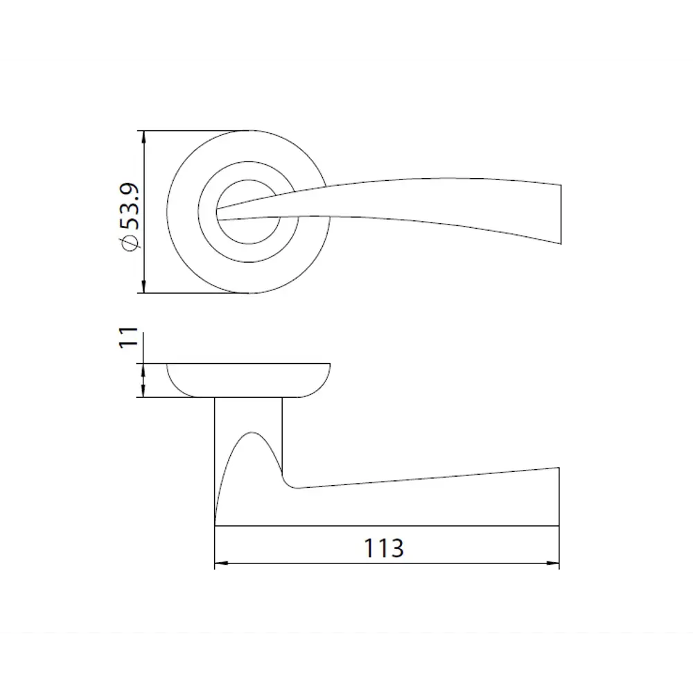Дверные ручки EDSON для межкомнатных дверей в стиле никель 85168581 STLM-0059340 - Вид №4