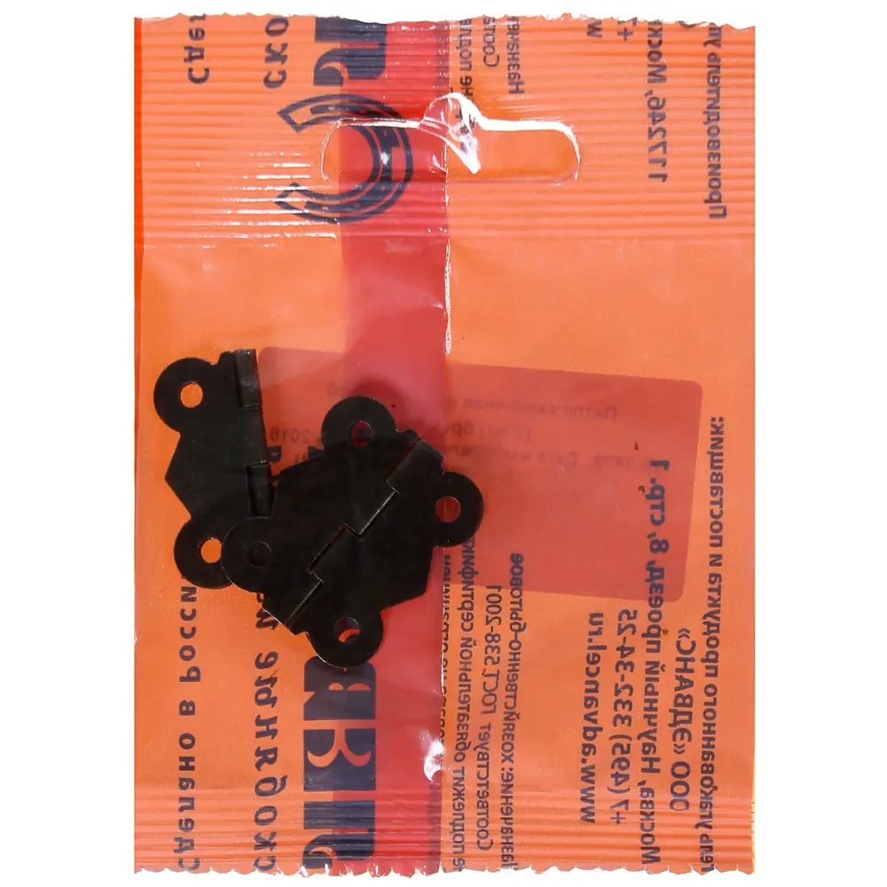 Петля мебельная карточная фигурная 25x30 мм, цвет бронза, 2 шт ЛЕВША STLM-2037028 - Вид №1