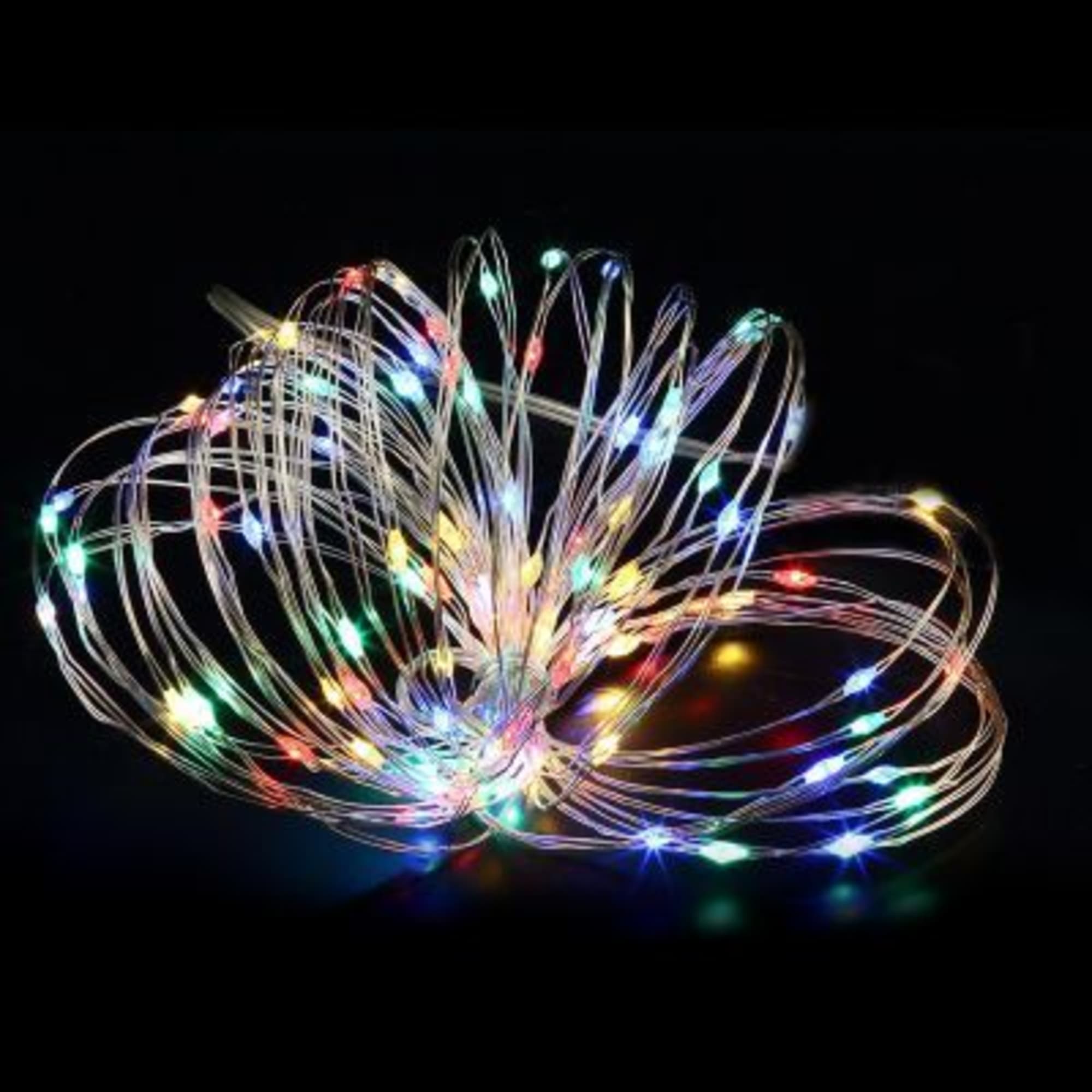 82410346 Электрогирлянда комнатная «Роса» 10 м 100 LED мультисвет Santreyd  - Вид №1