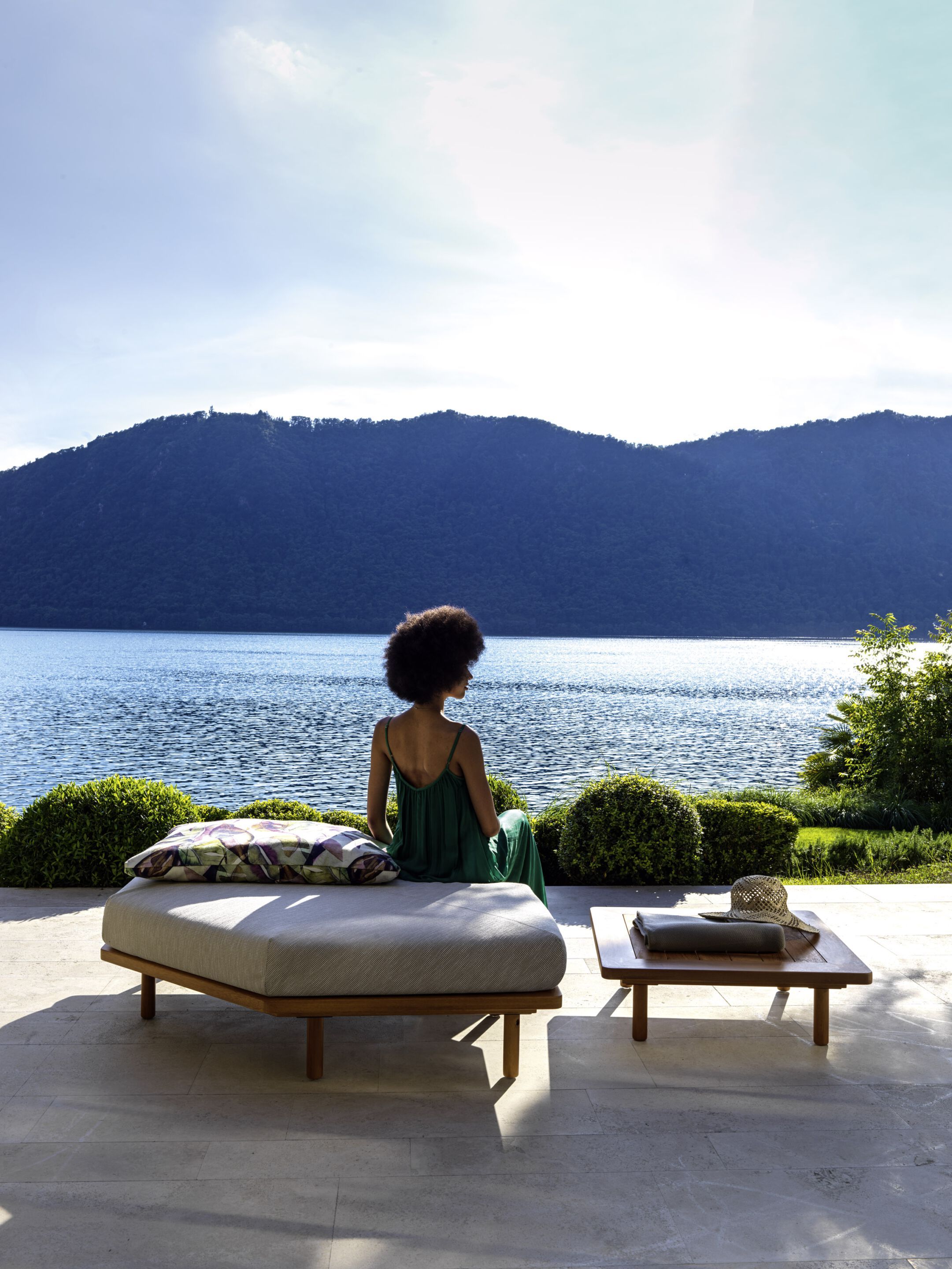 Прямоугольный садовый столик в ироко Varaschin Эмма ARCH-00000904 - Вид №3