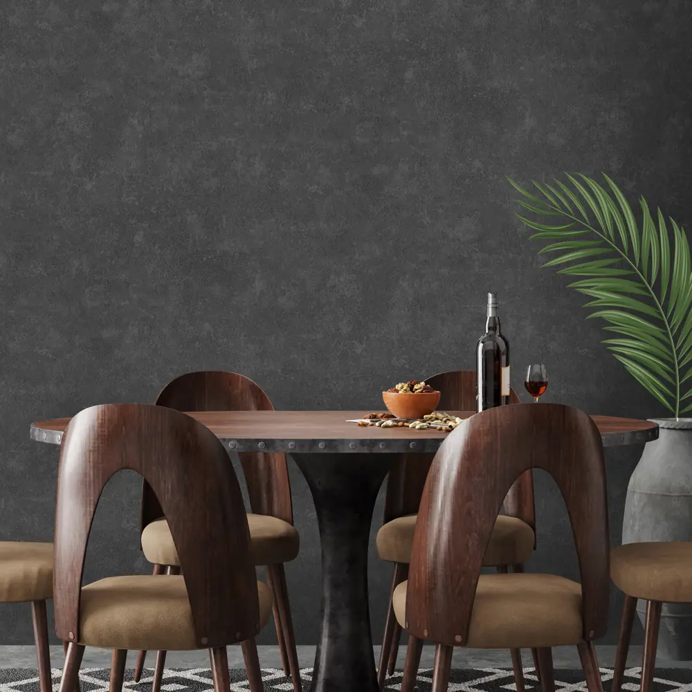 Флизелиновые обои Ateliero Rinaldi черные с виниловым покрытием 87904522 STLM-0076118 - Вид №3