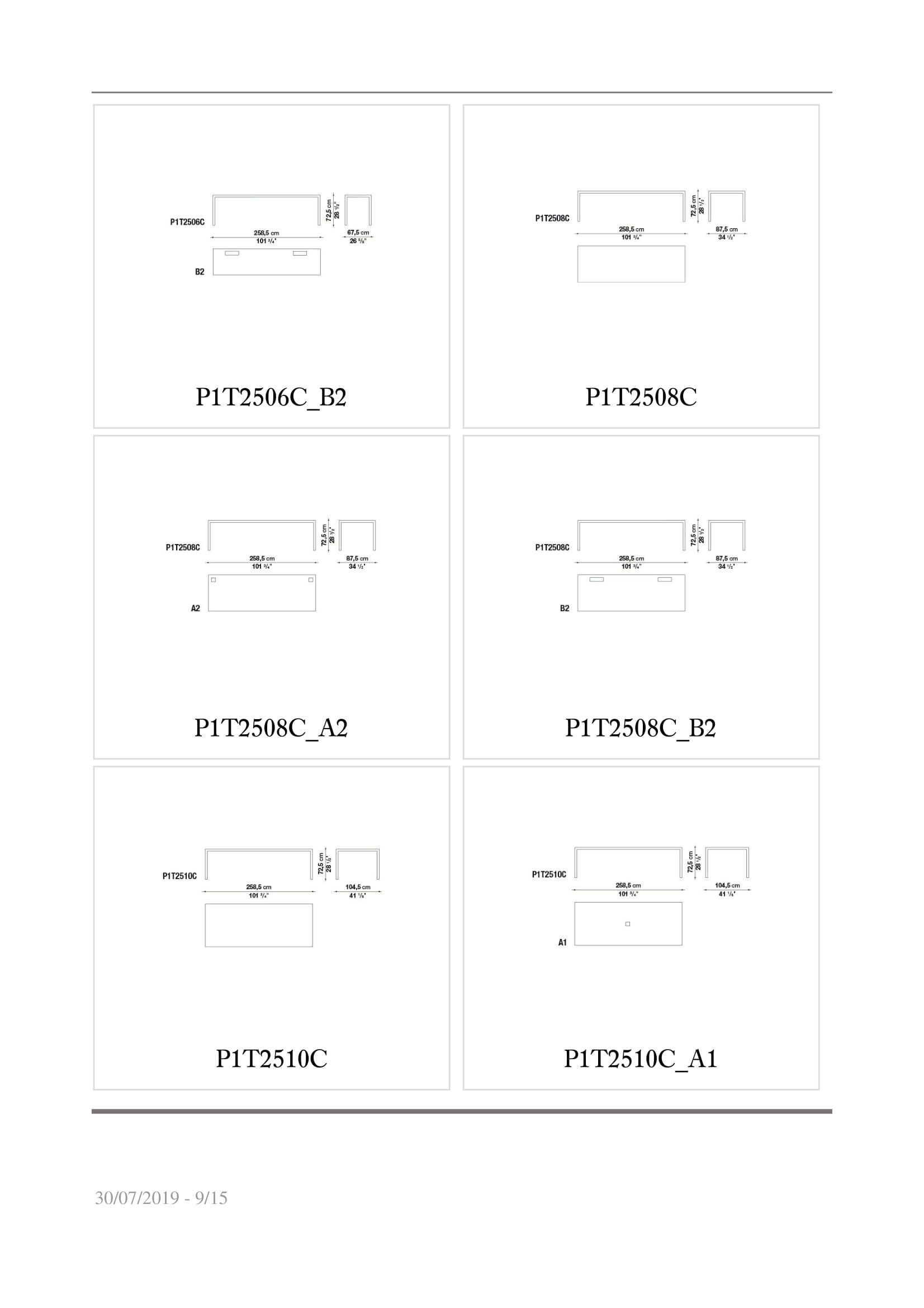 Прямоугольный рабочий стол B&B Italia Project проект 1 ARCH-00076606 - Вид №7