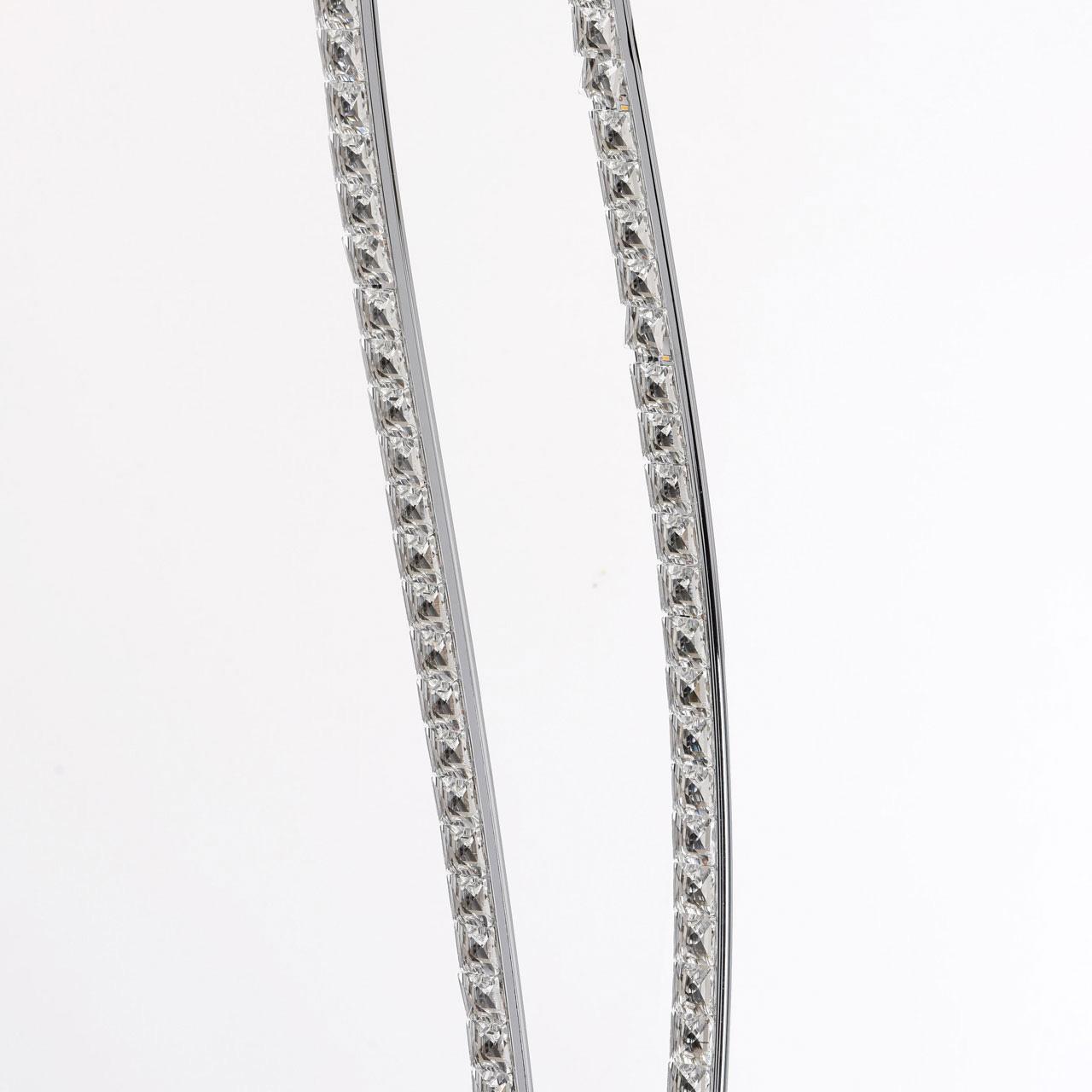 Торшер хрустальный 135х20 см хром De Markt Аурих 496042502 DE MARKT АУРИХ 00-3889405 Хром  - Вид №3