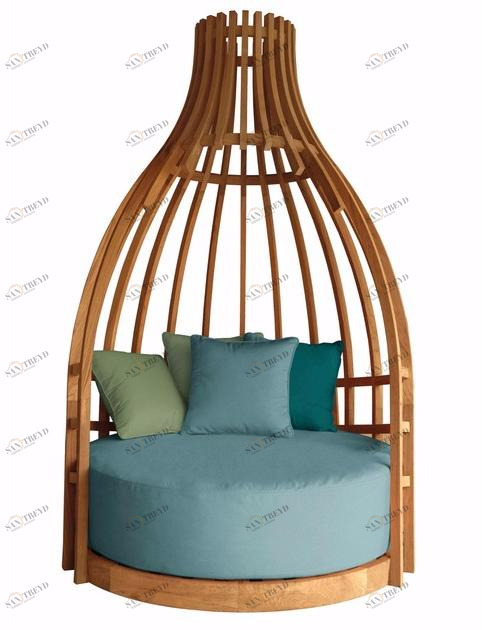 MOBIKA GARDEN Садовый диван в форме иглу из тика Bottle sun-id-1482071