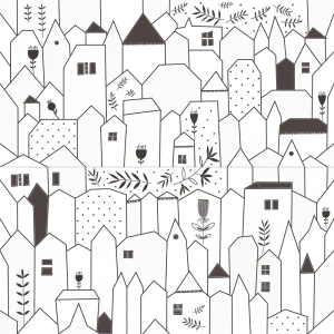 Панно настенное LB Ceramics Play 39.6x39.8 см керамика матовая цвет черно-белый комплект 2 шт